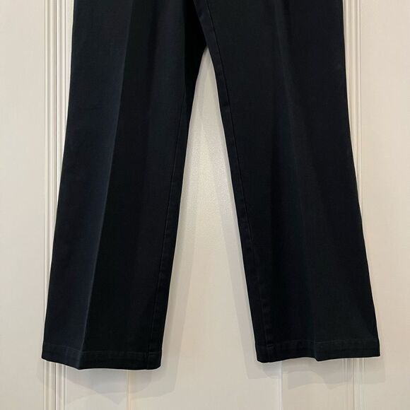 Vintage St. John Sport Women’s 8 Cotton High Rise Wide Leg Black Jeans Stretch - Picture 5 of 13